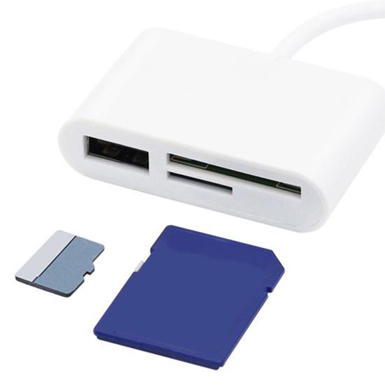 Čtečka karet 3v1 Multifunkční USB 2.0/Type-C U Disk Čtečka TF karet OTG Adaptér pro mobilní telefon
