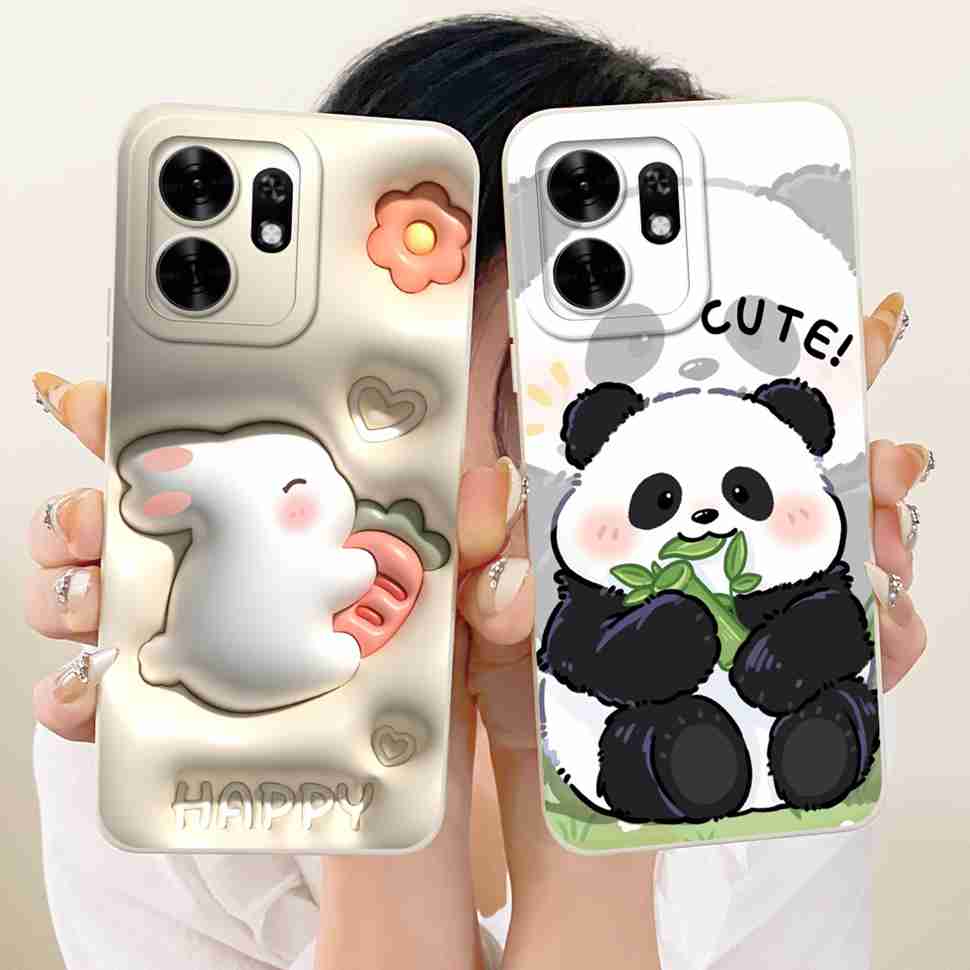 For Honor X6d X6D 5G Case LNA-NX1 Cartoon Panda Rabbit Silicone Back Cover For Honor Play 60A 60a 5G NLA-AN00 Bumper Cases Capa