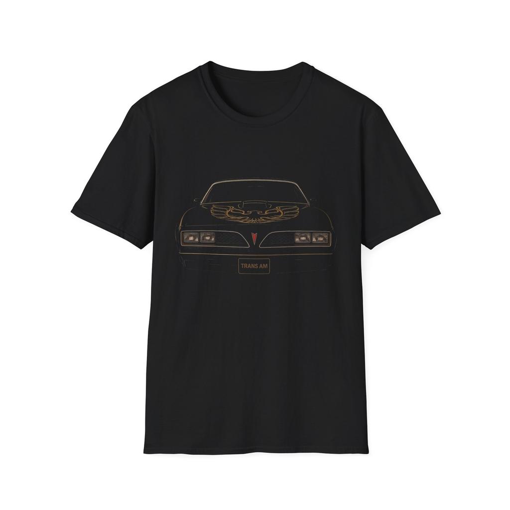 1978 Trans Am T-Shirt | Firebird Hood Art Front View Muscle Car Tee