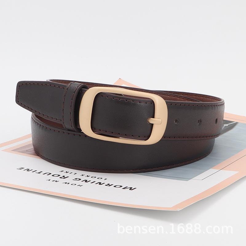 Women S Fashion Pin Buckle Belt For Jeans Casual Versatile Ladies Belt