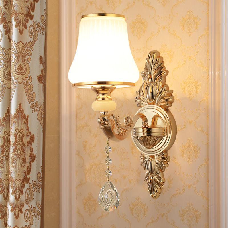 European Crystal Wall Sconce for Living Room, Bedroom, Stairway, and Aisle