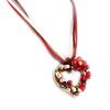 Les Trésors De Lily [D9104] - Collier Créateur 'Coeur Féérique' Ivoire Rouge