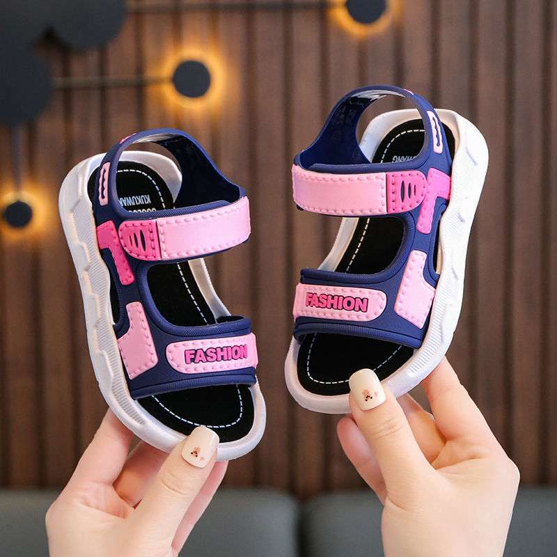 Children's boys' sandals 2025 new summer soft-soled non-slip middle-aged and older boys' students' babies' children's beach shoes