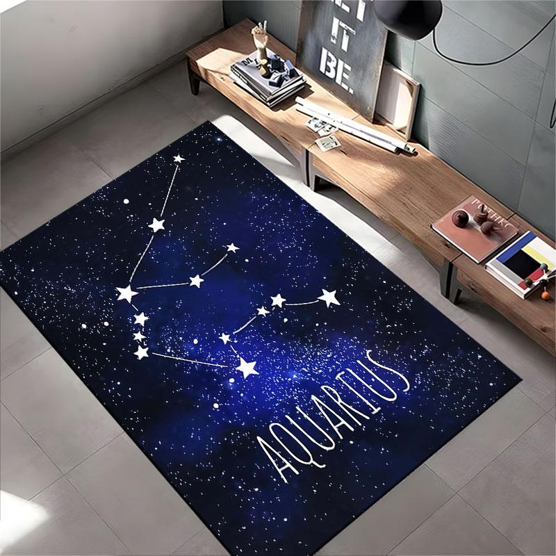 Aquarius Constellation Carpet Suitable As a Non-slip Mat for the Living Room or Bedroom Sofa