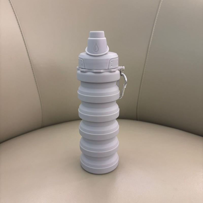 Foldable Silicone Water Bottle 500ml Portable Running Hiking Camping Travel Gym Fitness Outdoor Activities