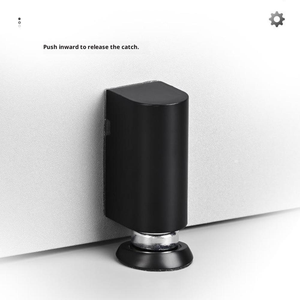 Zinc Alloy Invisible Magnetic Door Stopper Anti-Collision Windproof No-Drill Door Holder for Bedroom Bathroom