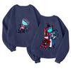 Children's Fashionable Lightweight Long-sleeved Round Neck Pullover With Pockets Printed Pullover