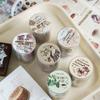 200cm/Roll Matte PET White Ink Tape Coffee Shop Series Literary Ins Style Handbook DIY Decorative Stickers