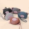 Women's Genuine Leather Mini Coin Purse with Key Ring - Motorcycle Style and Top Cowhide Zipper Wallet