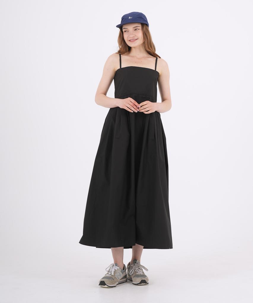 THE-ABON Sweetie Cotton String Sleeveless Long Dress Red