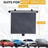 1pc Car Sun Visor Roll Up Retractable Curtain Universal Perforated Sunshade Blind For Side Windows UV Protection Car Accessories