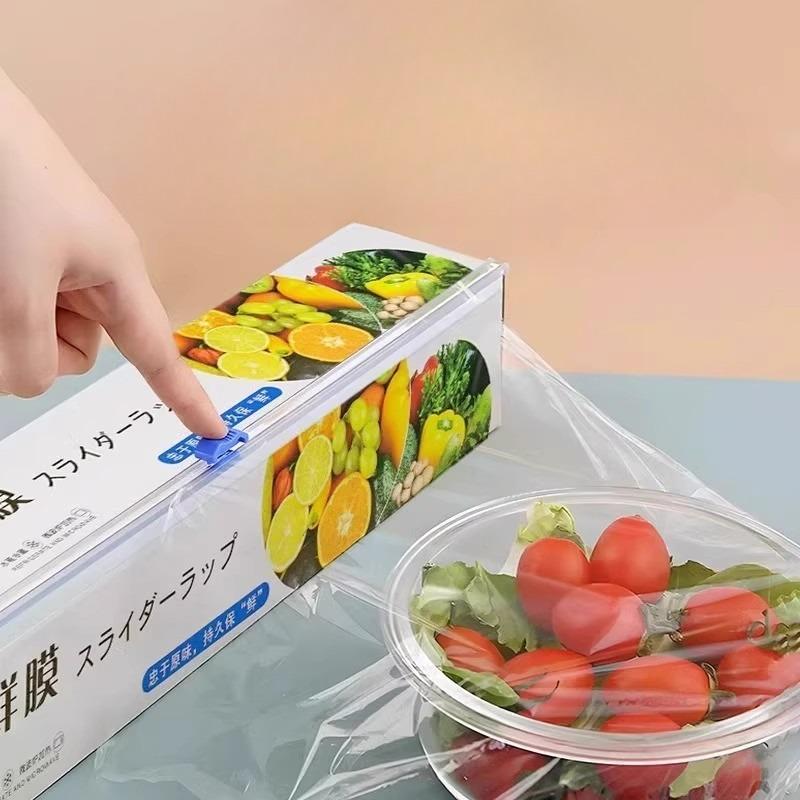 

Скользящий нож Тип Пищевой Бытовой Кухонный Нож для резки пленки Одноразовая Крышка для сохранения остатков пищи 30CM*100M