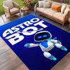 Cosmic Bot Crew Print Rug, Washable Floor Carpet, For Entryway Dorm Laundry Room Office Study, Home Decor Birthday Christmas Gift