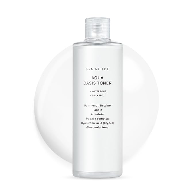 AQUA OASIS TONER Green Types of Hyaluronic Acid [S.NATURE] 300ml/Cleansing lotion/Pack/Mist/PHA/EWG Certified/8