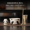 2-8 Niedliches Tier Matcha Tee Set Schneebesenständer Teebesen Zeremonie Matcha Schale Mühle Pinsel Teezubehör Halter Teezubereitungszubehör