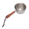 Mini Butter Warmer Pan Stainless Steel Quick Oil Warmer Pot Deepen Bottom Small Milk Pot L 200x57x53mm 7.9x2.2x2.1in