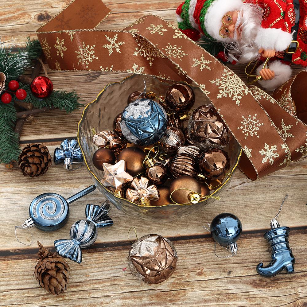 Christmas Tree Ornaments Set: Candy & Ball Decorations