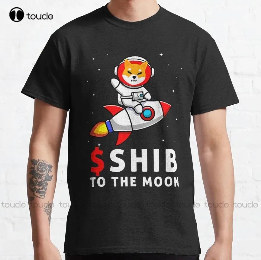 Shib To The Moon Shiba Inu Coin Shiba Token Shiba Crypto Classic TShirt Anime Tshirt Custom Aldult Teen Unisex Xs5xl New