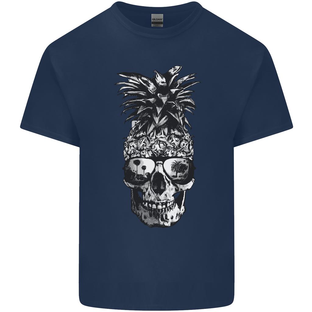 Pineapple Skull Surf Surfing Surfer Holiday Unisexs Light Cotton TShirt