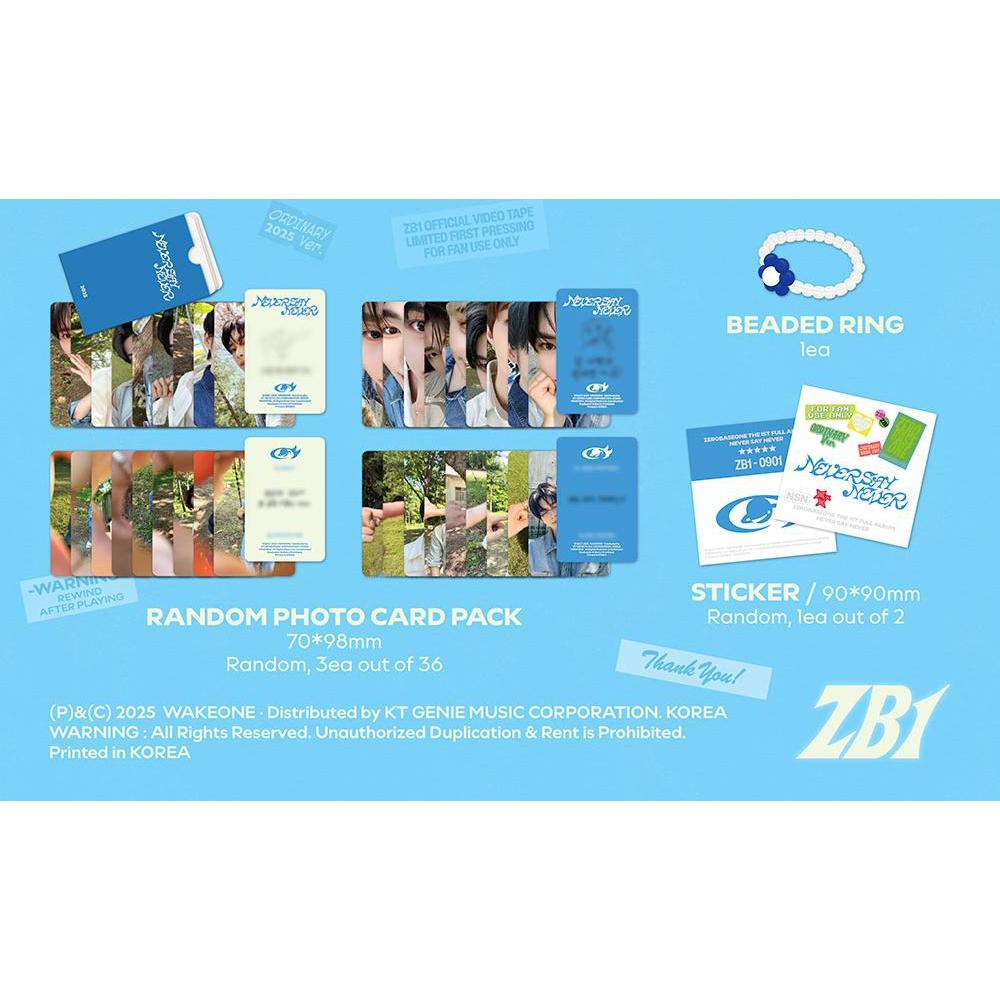 ZEROBASEONE THE 1ST FULL ALBUM [NEVER SAY NEVER] (PHOTOBOOK Ver. / ICON & ORDINARY)