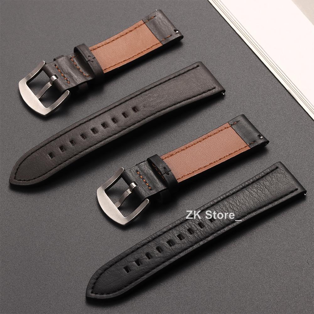 20mm 22mm Lederarmband für Samsung Galaxy Watch 6 5 4 40mm 44mm Gear Armband Vintage Armband für Xiaomi Redmi Watch 3 Active/Lite
