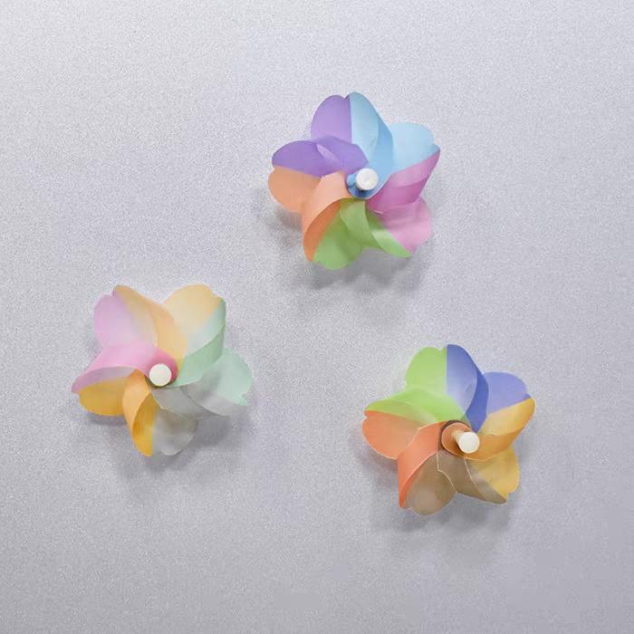 3 Stück Personalisierte und lustige 3D Glücks-Drehmühle Mini-Kühlschrankmagnete Kreativer Magnet Kühlschrank Po Nachricht Dekorativ