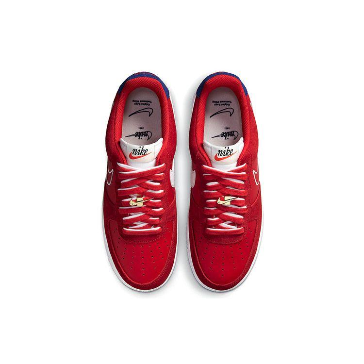 Nike Air Force 1 07 LV8 First Use - University Red Men Sneakers White Deep-Royal-Blue DB3597-600