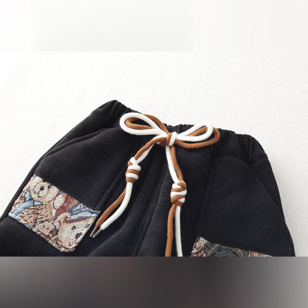 Kids Casual Long-Sleeve Set, Comfortable Daily Wear Outfits