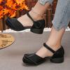 2025 Hot Sale Ladies Shoes Shallow Women's High Heels Round Toe Daily Best Seller New Plus Size Comfortable Heels Women