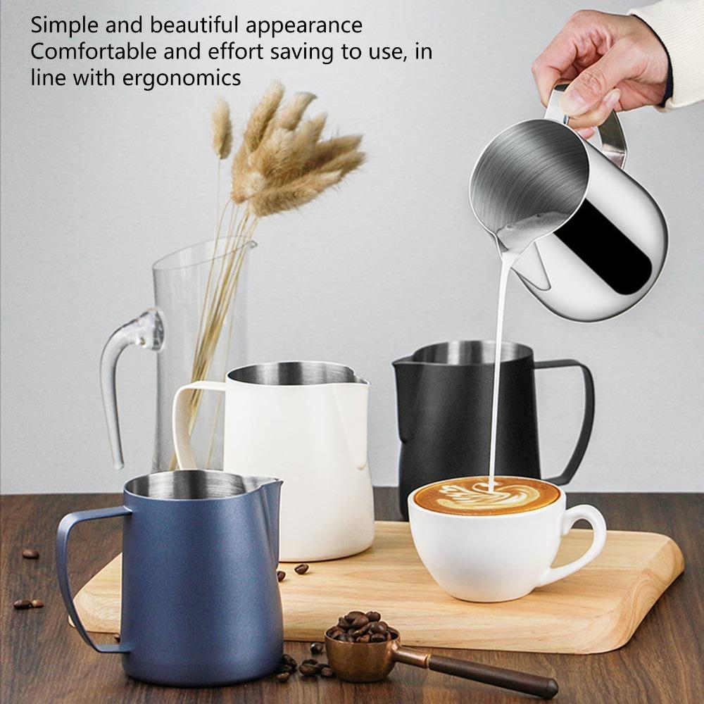 450ml Milk Frother Cup Tip Mouth Stainless Steel Milk Frothing Pitcher Coffee Making