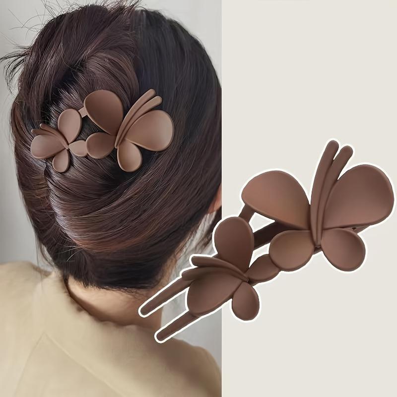 1Pc Vintage Floral Hair Clip Set Suitable All Seasons,versatile Daily Use,diverse Flower Shapesfirmsimpleretro Styleclip On Hair