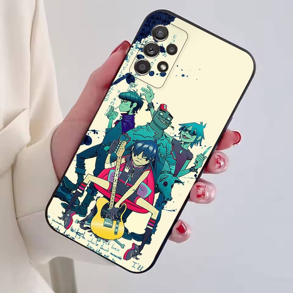 G-gorillaz Comic rock band  Phone Case For Samsung S25,S24,S21,S22,S23,S30,Ultra,S20,Plus,Fe,Soft Silicone Black Cover
