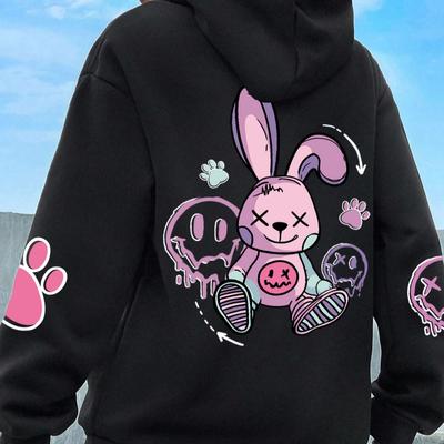 Hip-Hop-Straße Casual Print Damen Sweatshirt Mode lose neue Sweatshirt Herbst und Winter plus Samtjacke