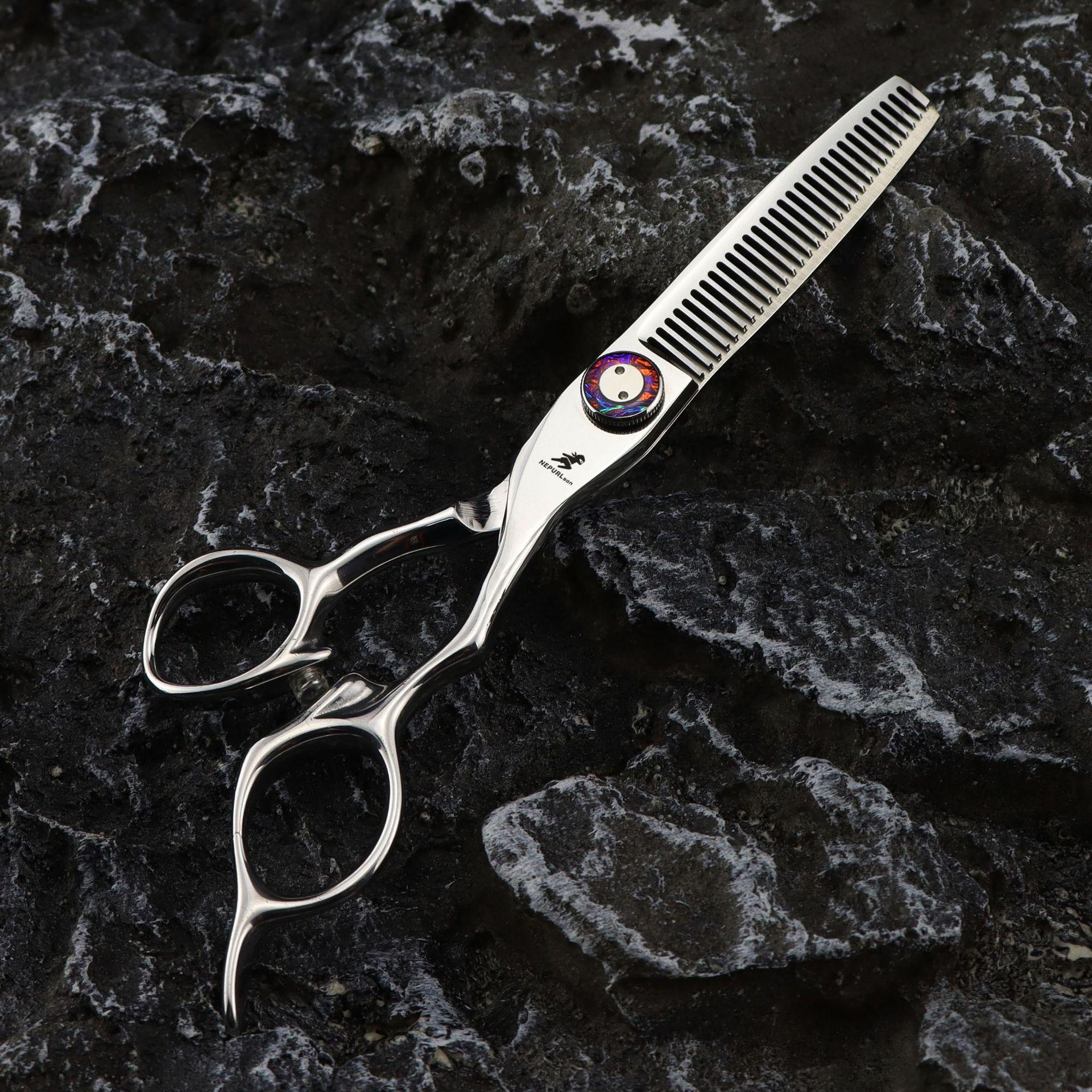 

6.3 inch black pink, water valley style, hair scissors, hair scissors, flat scissors, bangs scissors 6.0inch dental scissors