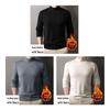 ROMON Men's Slim Fit Fleece Lined Half-High Collar Pullover Sweater