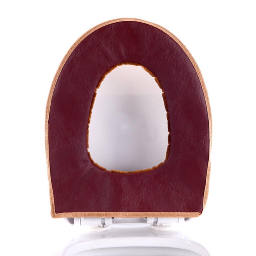 Soft Toilet Seat Cover Washable Toilet Seat Cover Pads Toilet Seat Cover Soft Toilet Seat Cushion Warmer with Zipper