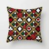 Luxury Home Decoration Pillowcase Props Hearts Square Black Heart Poker Pattern Office Sofa Car Cushion Cover