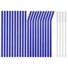 20Pcs Colorful Glass Straws Reusable for Outdoor Picnic Camping Smoothies Shakes Tea Juice Cocktails with 4Pcs Clean Brush