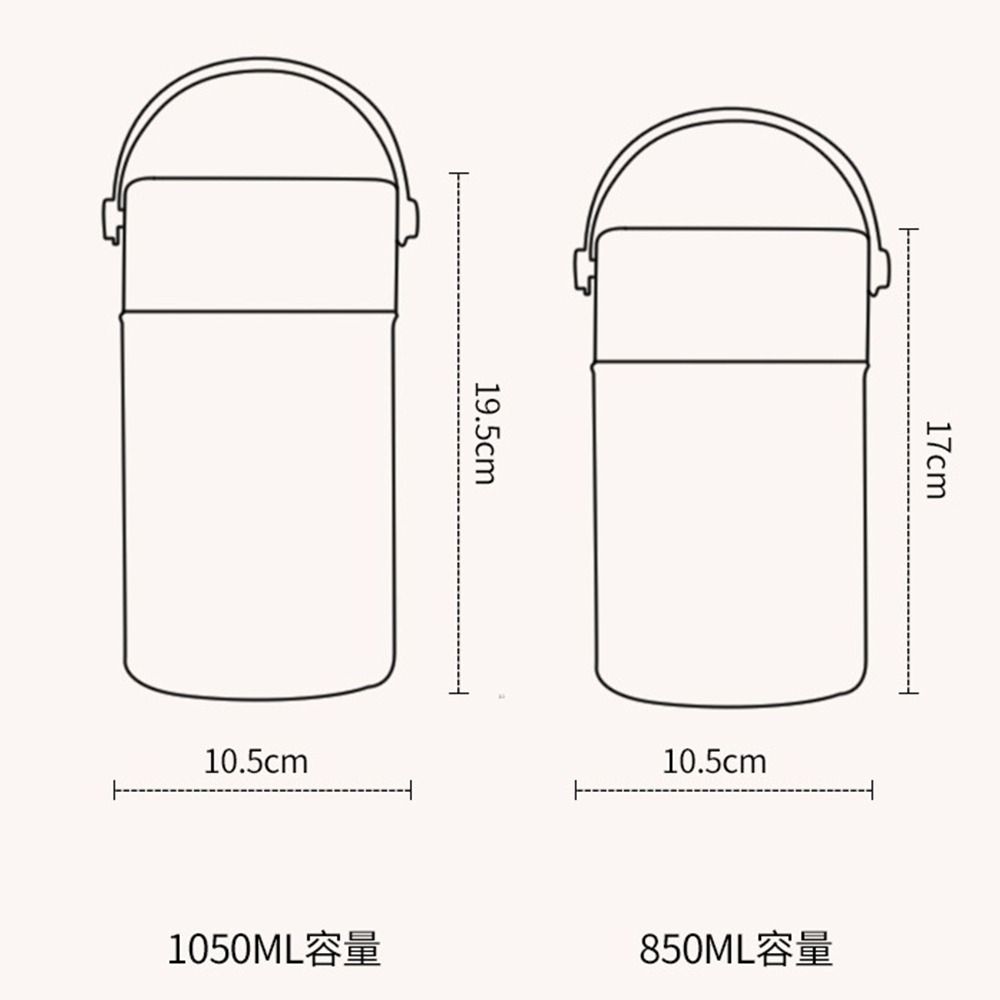 Gifts Stainless Steel Stewing Cup Leak-Proof Storage Portable Vacuum Insulated Container Large Capacity Food Jar