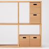 MUJI Stacking Chest Width 37 X Depth 28 X Height Half 2 Drawers Oak Veneer 12381129 18.5cm