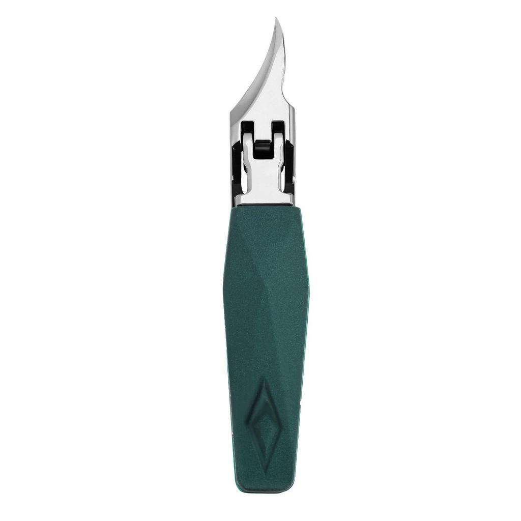 High-Grade Anti-Splash Angled Nail Clippers Set - Large Opening, Three-Piece for Grooved Nails
