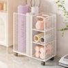 Mobile Sports Equipment Storage Cart Portable for Home Gym, Playroom