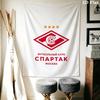 Spartak Moscow Football Club Wall Tapestry Aesthetic Wall Hanging Printed Fabric Blanket Decorative Tapestries for Bedroom Living Room Home Decor