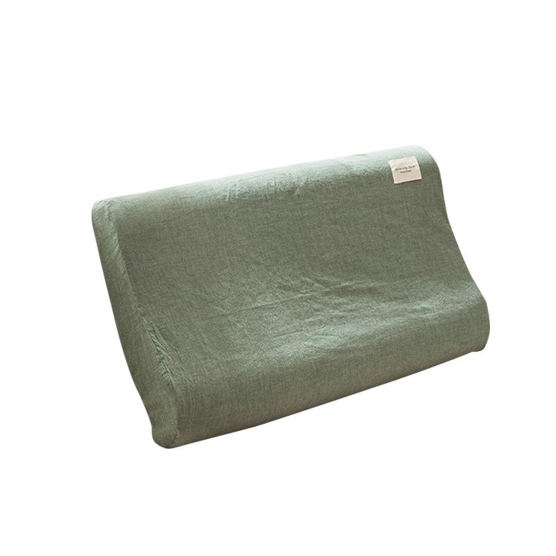 1PC Water Washed Cotton Soft 30x50cm Memory Rubber Pillow Latex Pillowcase Home Supplies Pillow Case Thick Pillow Cover
