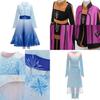 Frozen 2 Elsa Snow Queen Anna Kids Cosplay Costume Elegant Princess Dress For Girls