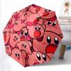 1pz Ombrello Pieghevole Automatico Personaggi Kirby, 8 Stecche per Uso in Tutte le Stagioni, Portatile per Viaggi & Attività all'Aperto 004