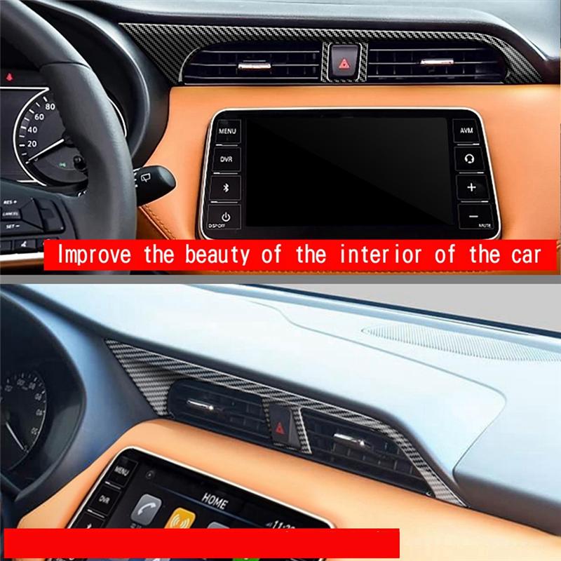 ABLZ-LHD Car Interior Center Console A/C Air Vent Outlet Cover Trim Frame For Nissan KISKS E-Power -