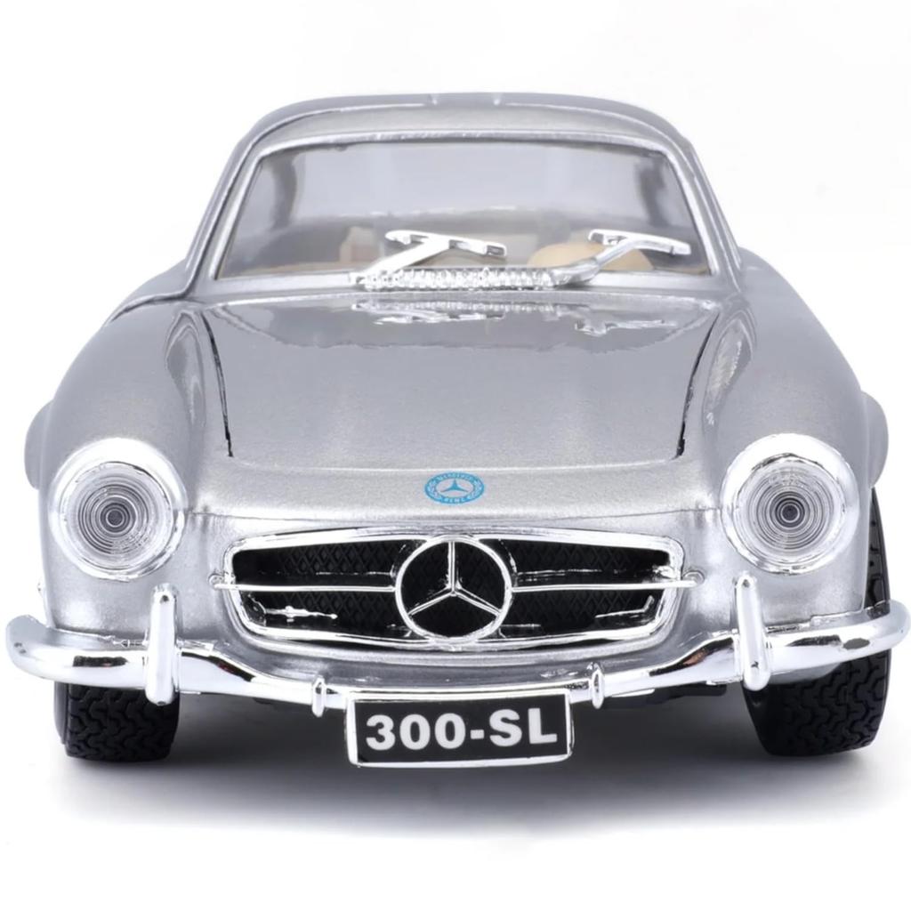 Bburago 1/24 Scale Mercedes-Benz 300 SL 1954 Silver / Diecast Model Car, Finished Model, 18-22023 SL [Parallel Import]
