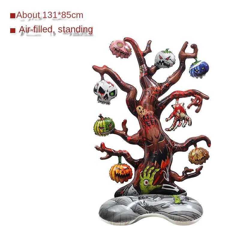 Giant Stand Halloween Foil Balloons Pumpkin Witch Ghost Inflatable Globos For Halloween Party Decoration Kids Favors Gift Toys