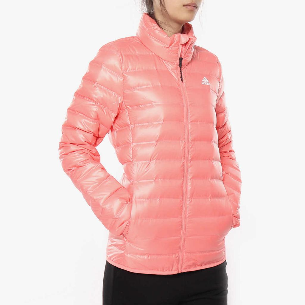adidas Varilite Outdoor Series Stand Collar Fashion Warm Down Jacket Women Jacket Pink BQ1979